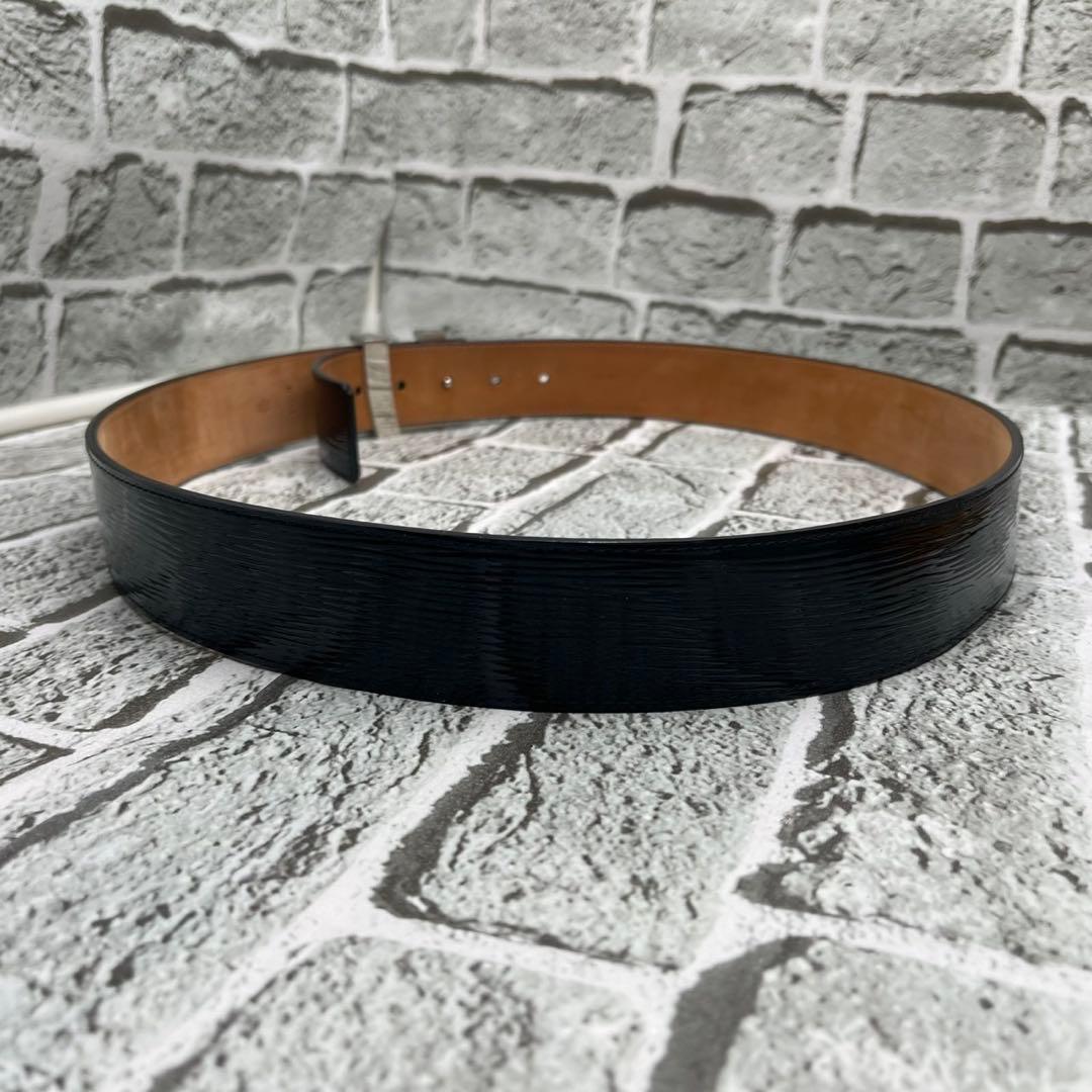 美品✨ルイヴィトン ベルト エレクトリック イニシャル LVロゴ エピ ノワール