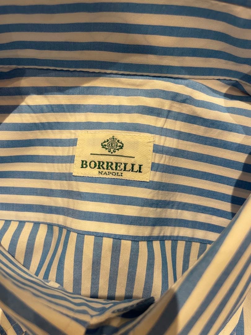 LUIGI BORRELLI ルイジボレッリ ボタンダウンシャツ 38/15