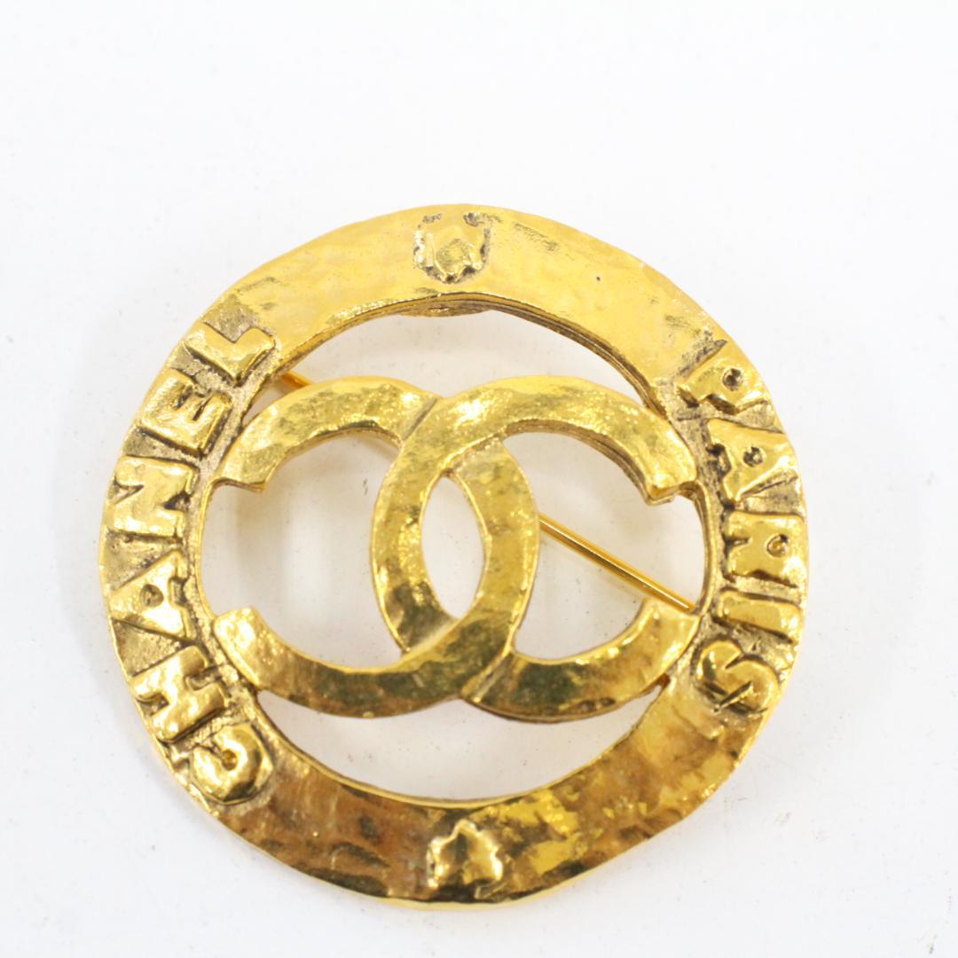 ▲美品 シャネルCHANEL ブローチ ココマーク ゴールド 28 ヴィンテージ