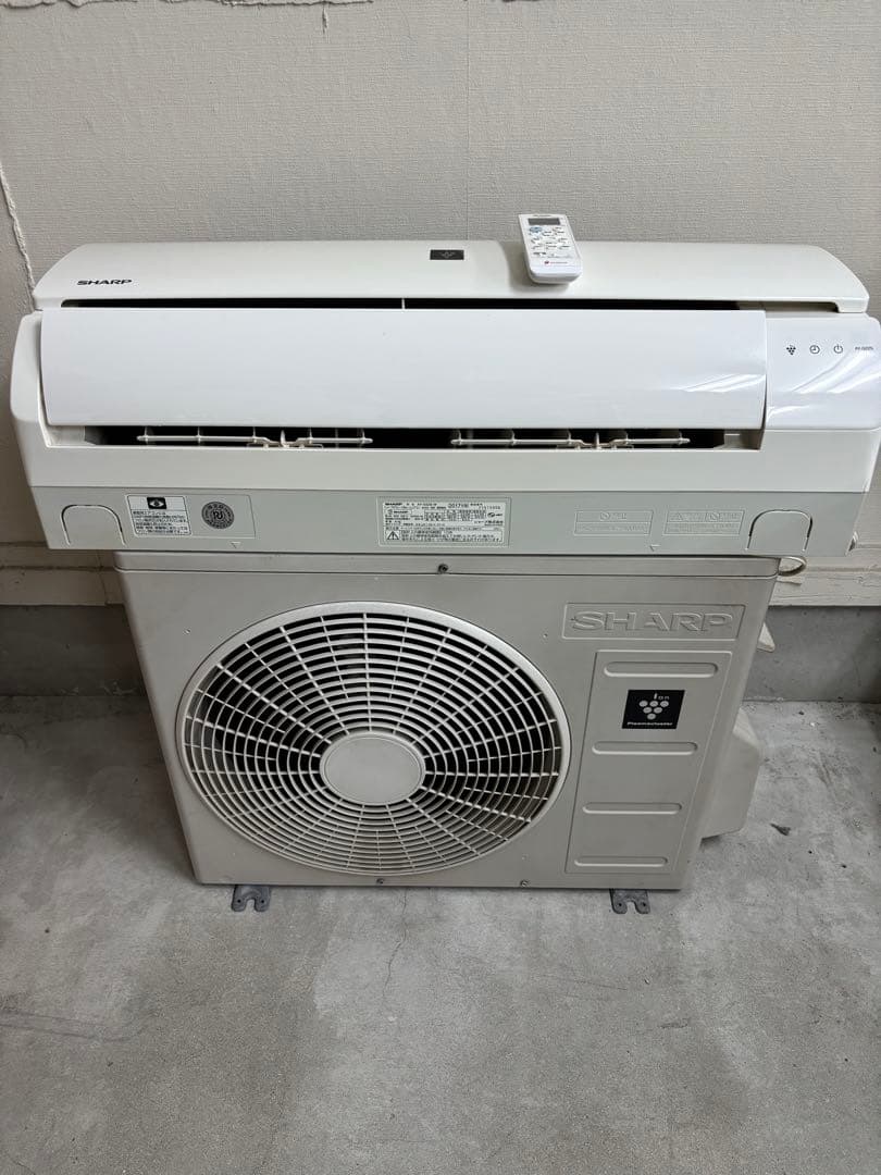取付込☆SHARP AY-G22S-W エアコン 6畳用 プラズマクラスター