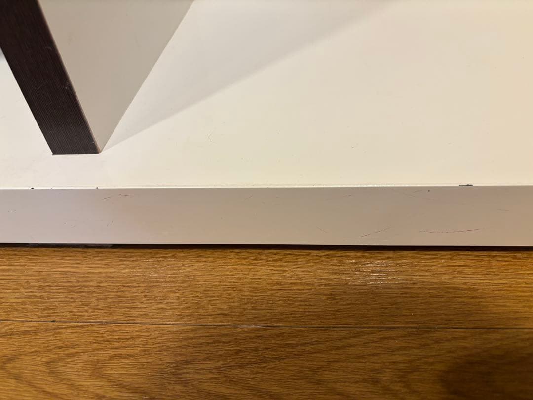 ニトリバーカウンター ホワイト/ダークブラウン