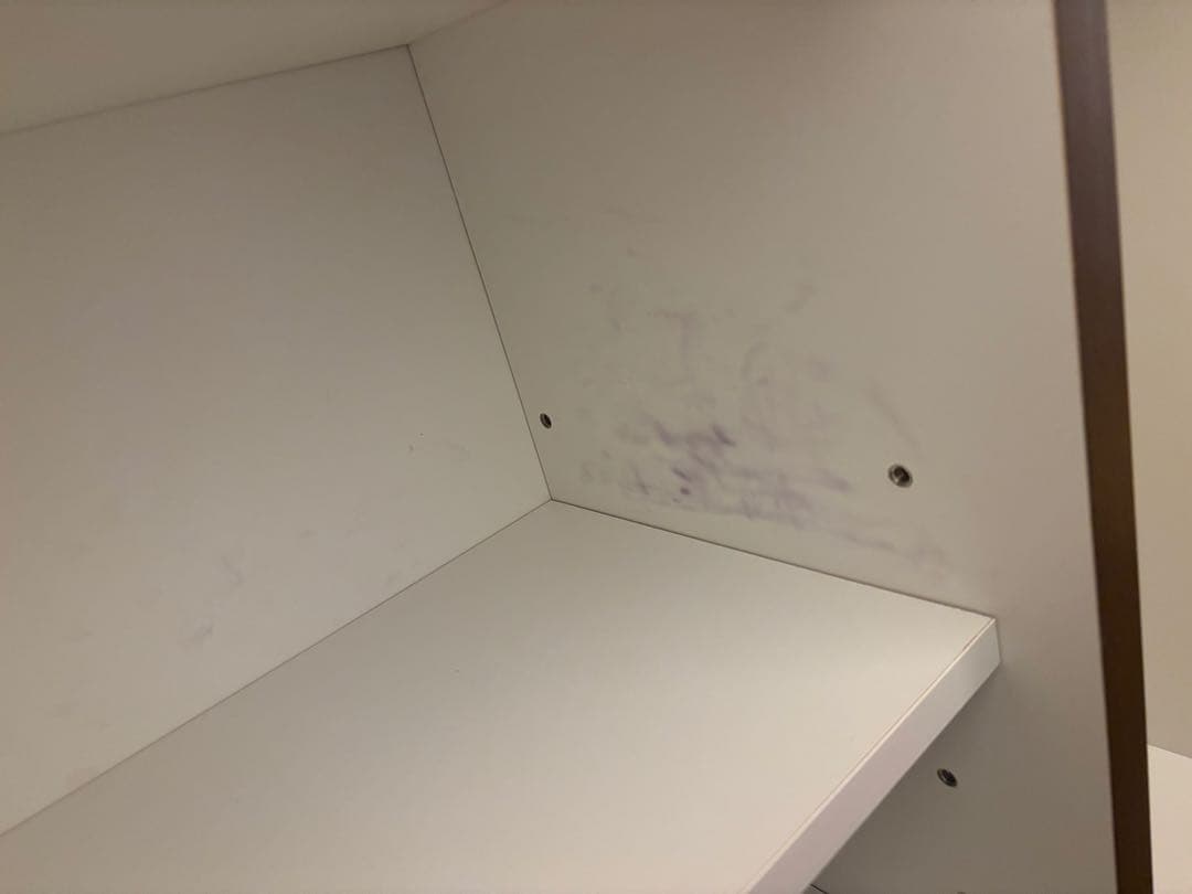 ニトリバーカウンター ホワイト/ダークブラウン