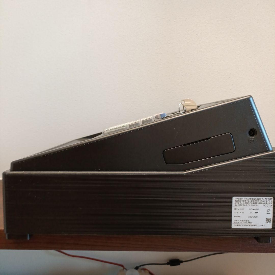 SHARP XE-A147-B レジスター ブラック ACアダプター付き