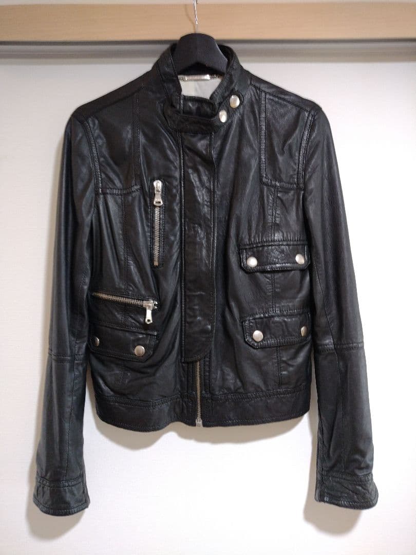 D＆G シングルライダースジャケット 40
