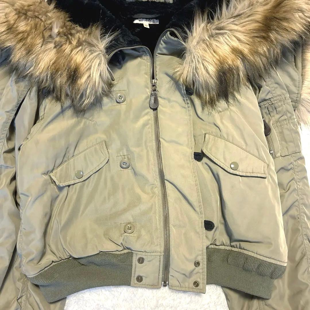 レア✨MOUSSY N2-B ファー ミリタリー ボンバージャケット ボア