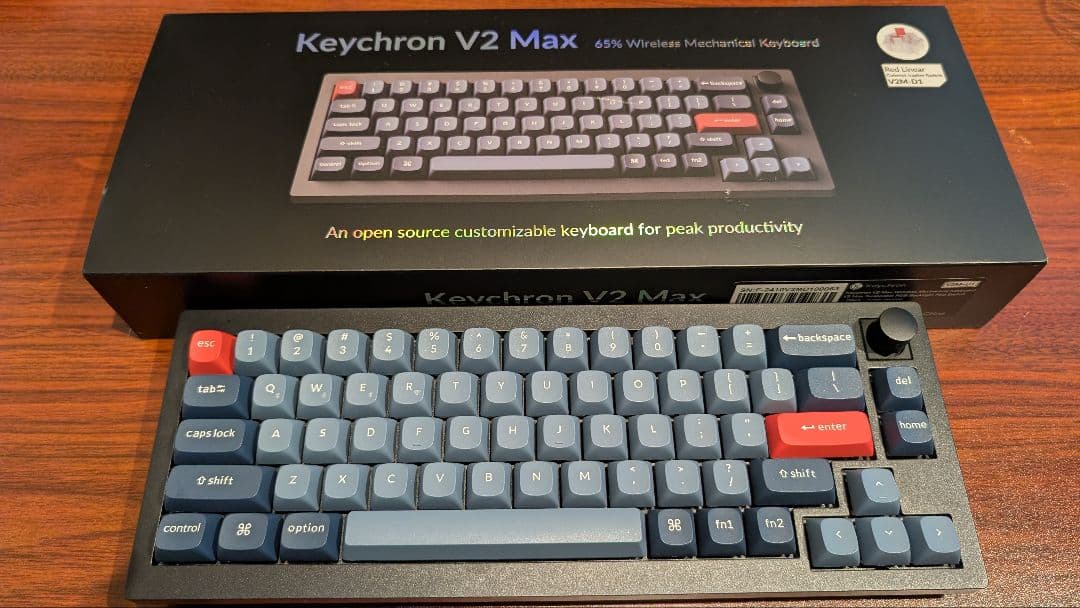 Keychron V2 Max 英字 赤軸 65%キーボード