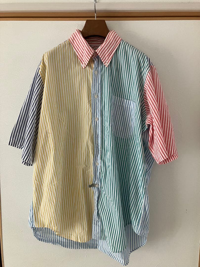 ブルックスブラザーズ　ファンシャツ　クレイジーパターン　アメリカ製　usa製