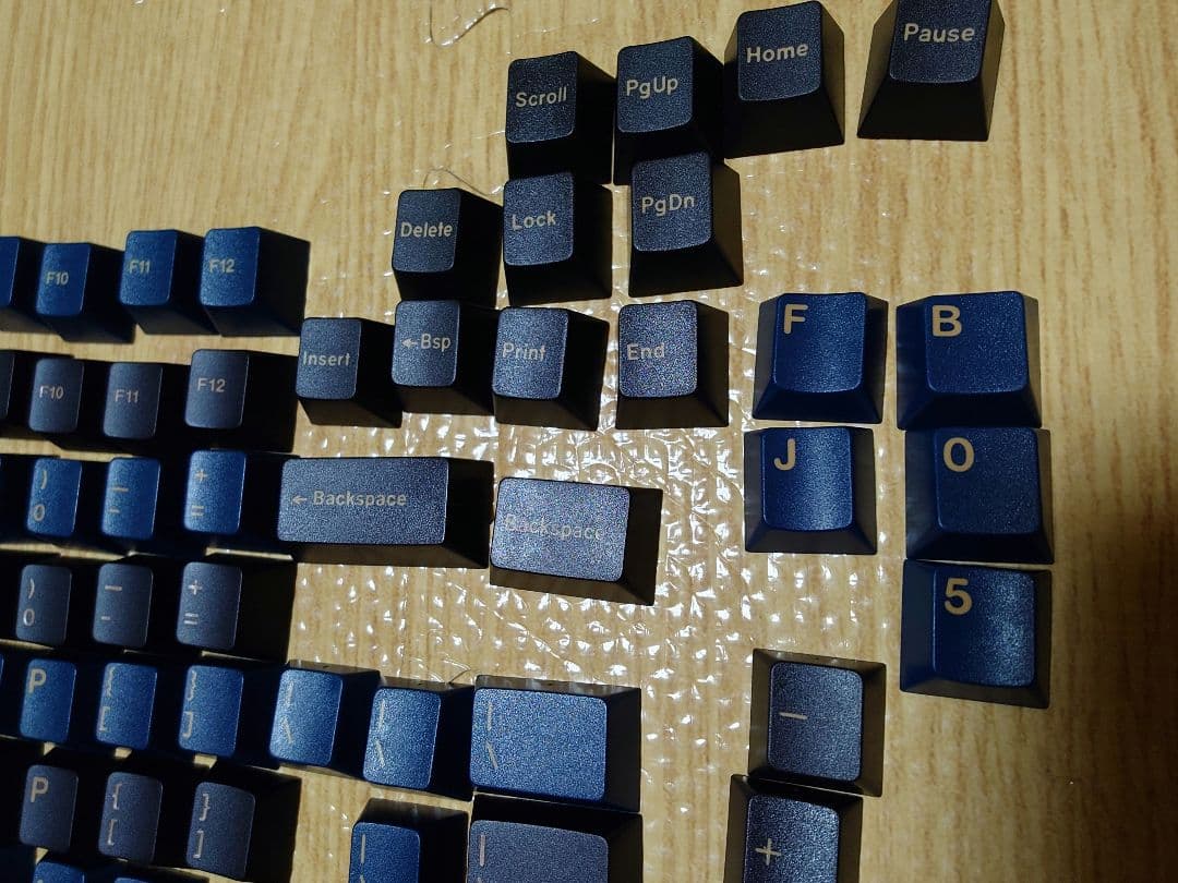 ラ*ロ様 GMK BLUE SAMURI キーキャップセット　ABSダブルショッ