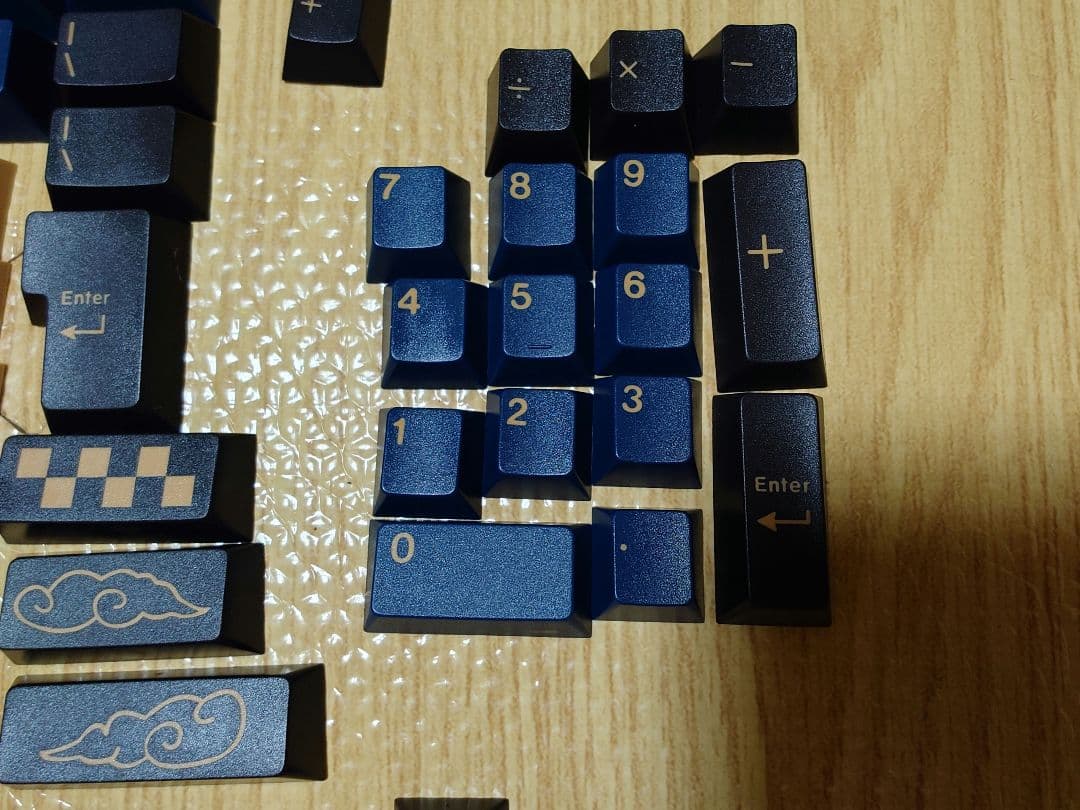 ラ*ロ様 GMK BLUE SAMURI キーキャップセット　ABSダブルショッ