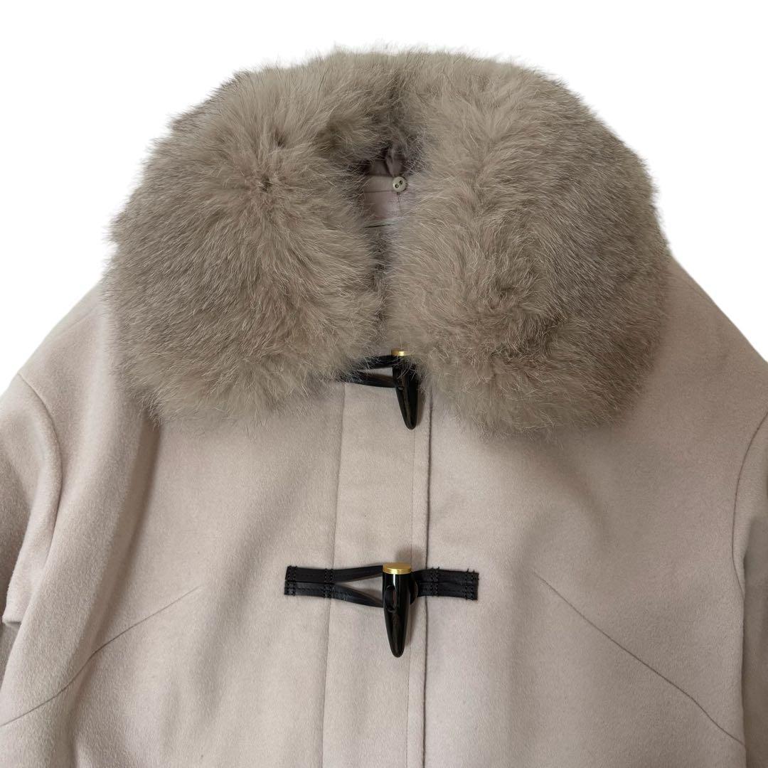 グレースコンチネンタル　カシミヤ　ダッフルコート　フォックスファー　36