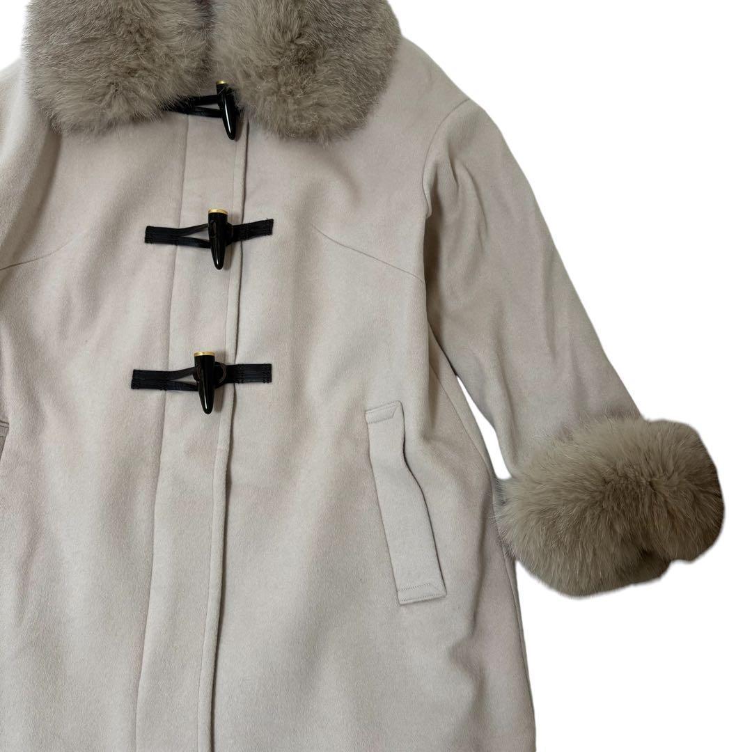 グレースコンチネンタル　カシミヤ　ダッフルコート　フォックスファー　36