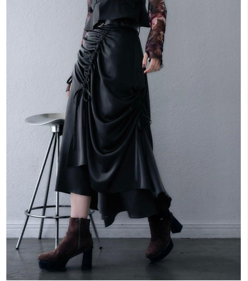 HARE サテンドロストイレヘムスカート