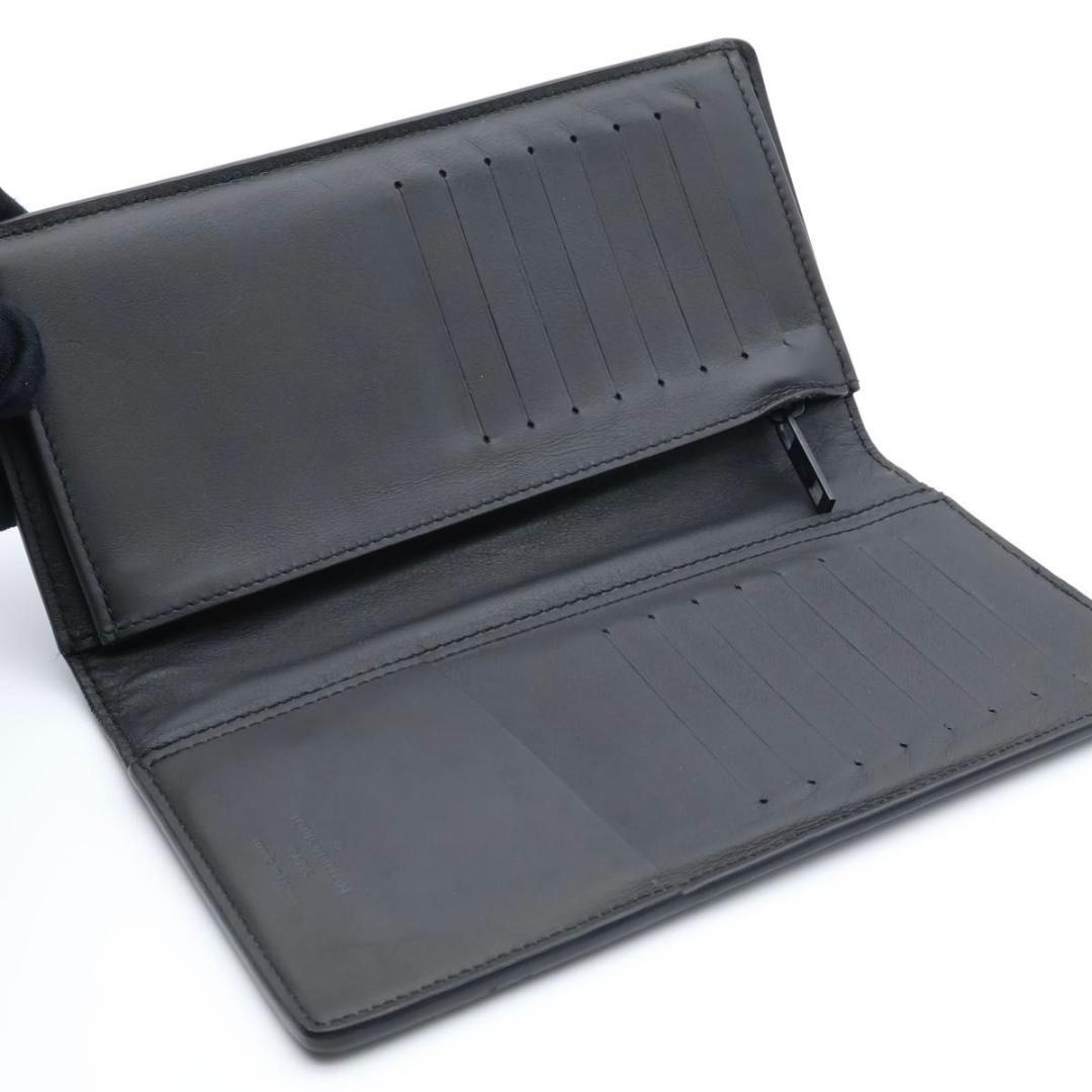 【極美品】ルイヴィトン 新型IC ポルトフォイユブラザ アエログラム　黒　長財布