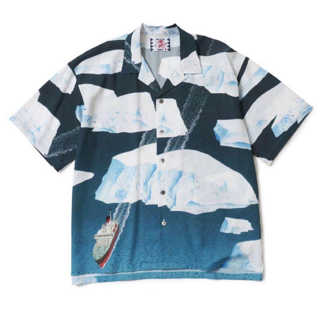 SON OF THE CHEESE Ship & icebergs アロハシャツ