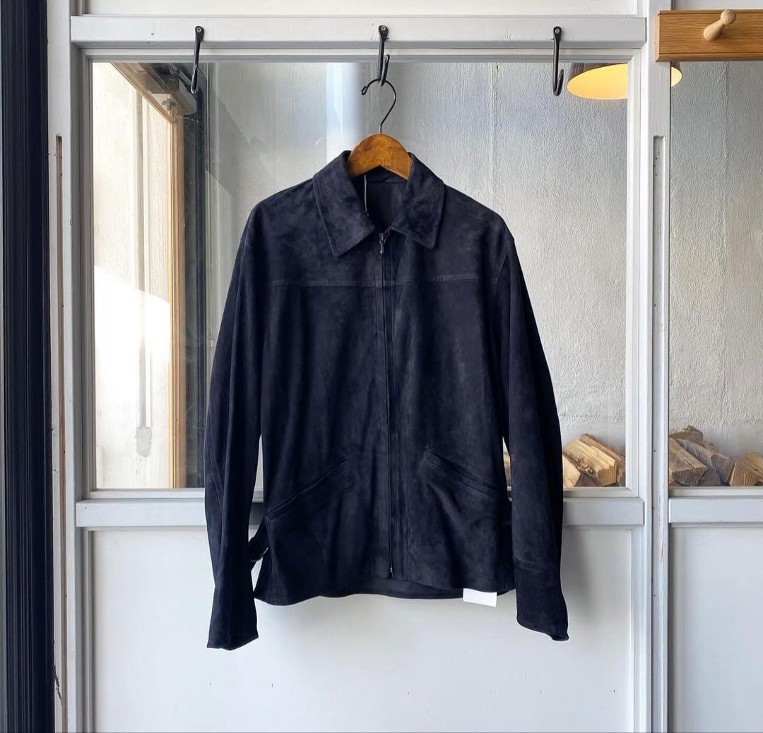 COMOLI シープスエード ジップショートジャケット