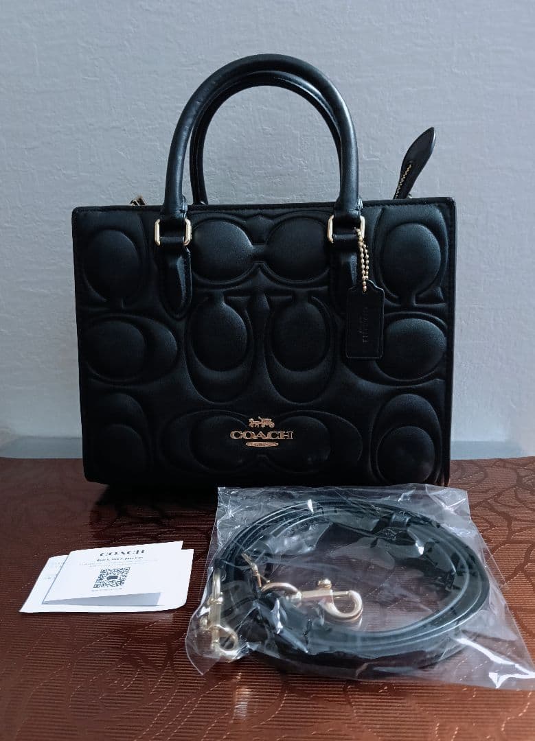 COACH マギー スモール トート バッグ・シグネチャー cy670（レザー