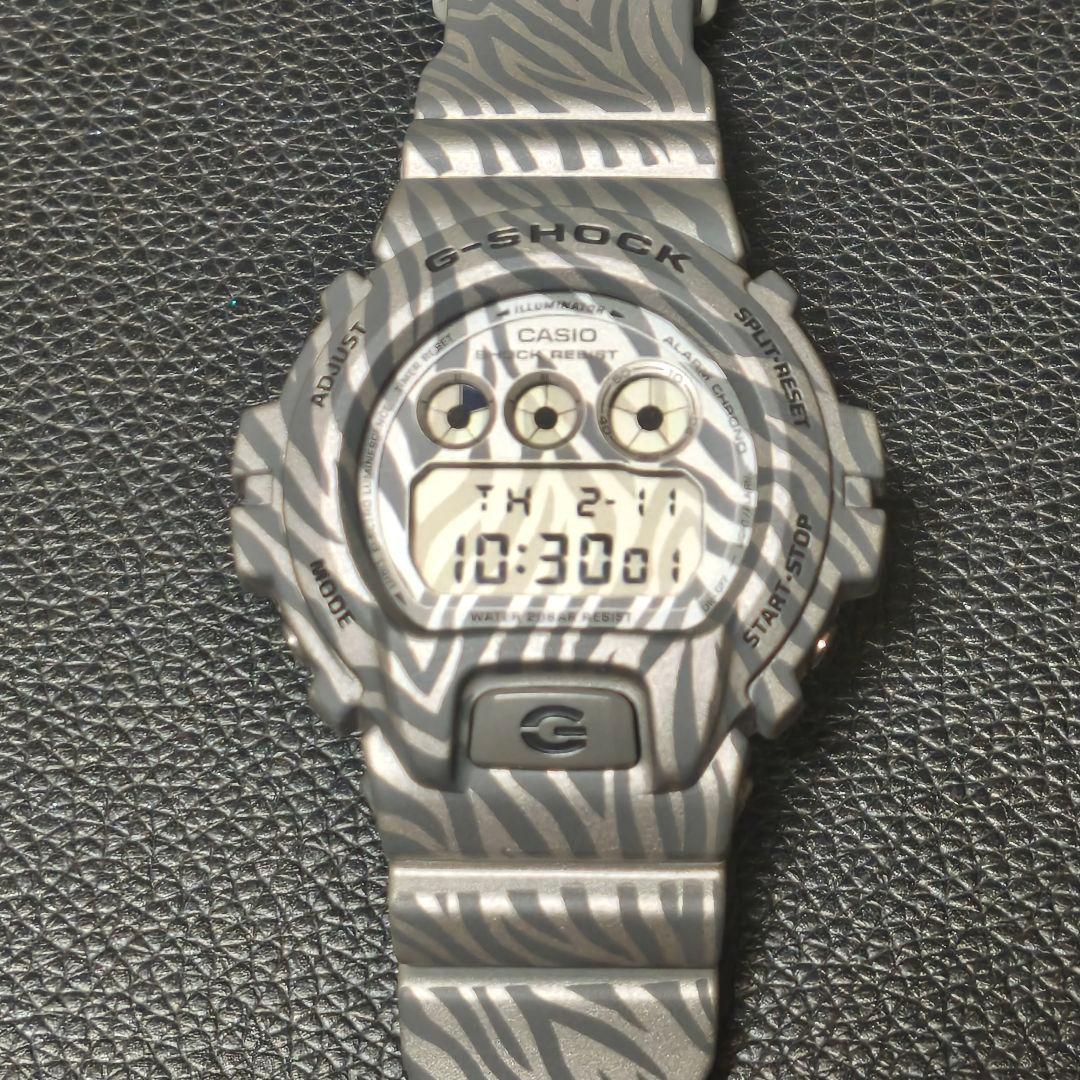 激レア/極美品 CASIO G-SHOCK DW-6900ZB ゼブラ柄 廃盤品