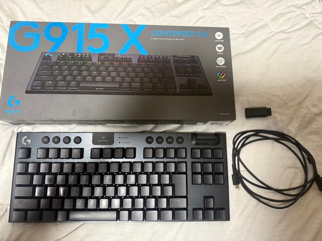 Logicool G915 X LIGHTSPEED TKL タクタイル 黒