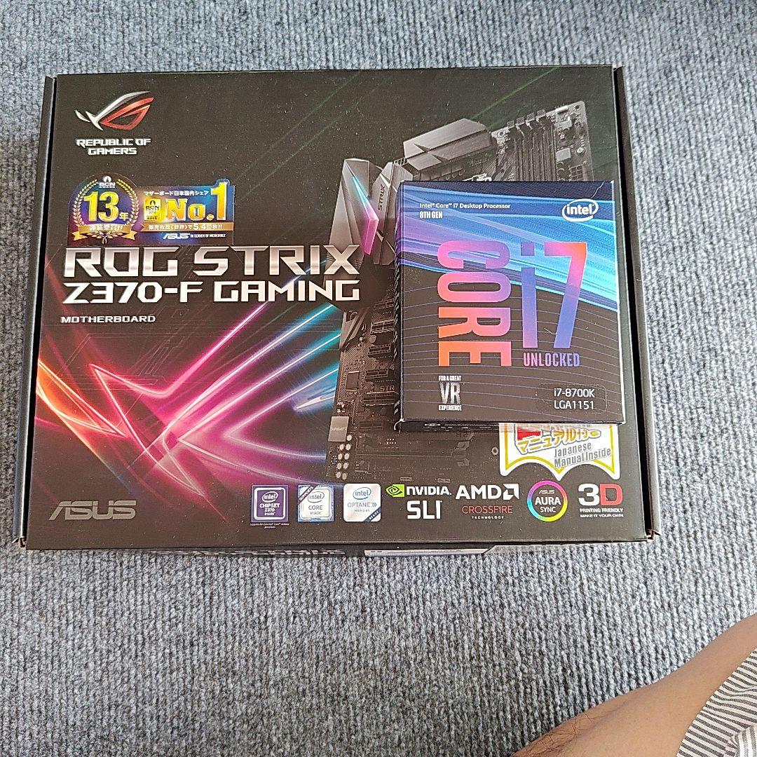 その他 ROG STRIX Z370-F GAMING + i7-8700K