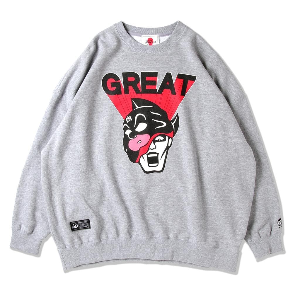 パンクドランカーズ キン肉マン グレートあいつ BIG トレーナー グレーM
