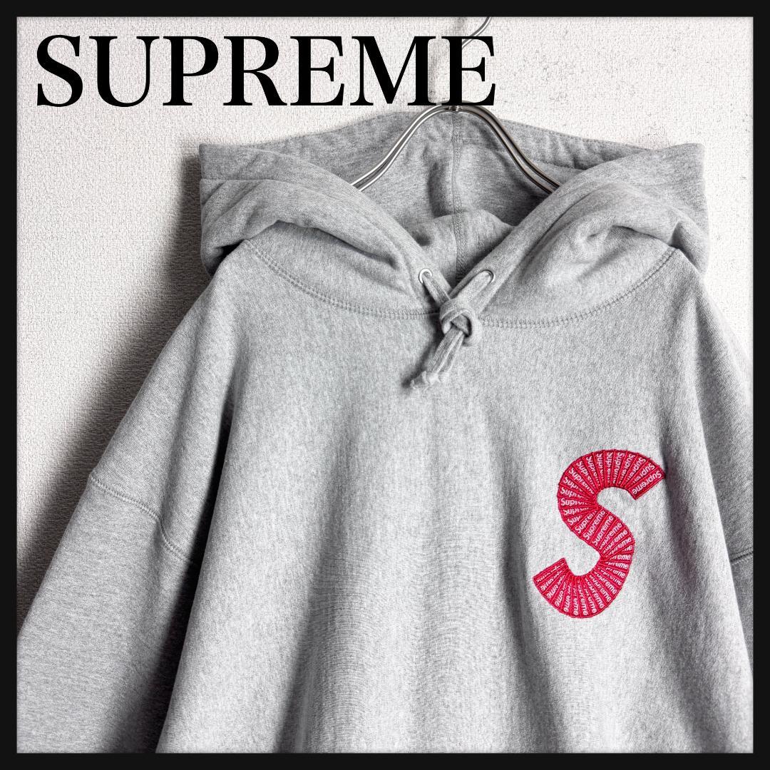 【☆最高デザイン☆肉厚☆即完売モデル】シュプリーム Sロゴ刺繍 パーカー