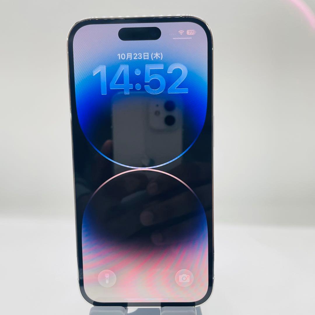 iPhone 14pro 128GB シルバー SIMフリー バッテリー交換ずみ