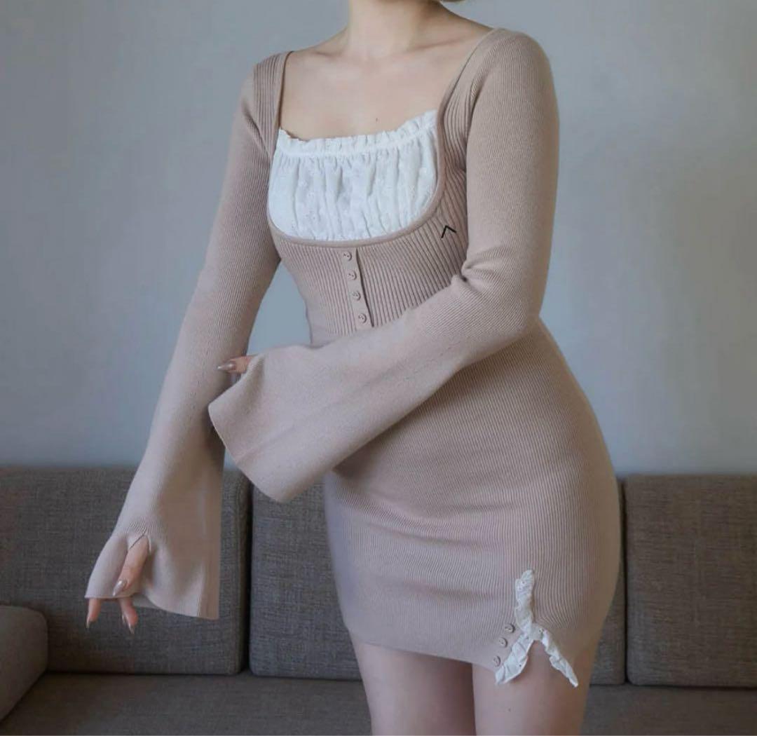 ワンピース Poppy lace mini dress