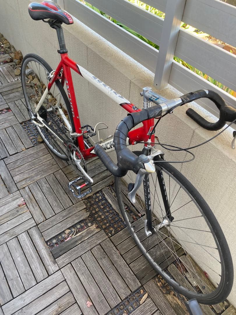 アルミニウムロードバイク 赤白 700C