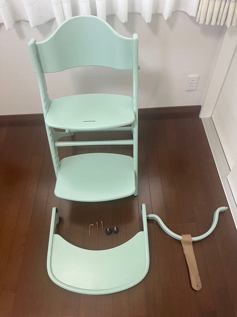 LOT番号1588大和屋 アップルチェア ベビーチェア テーブル ハーブグリーン