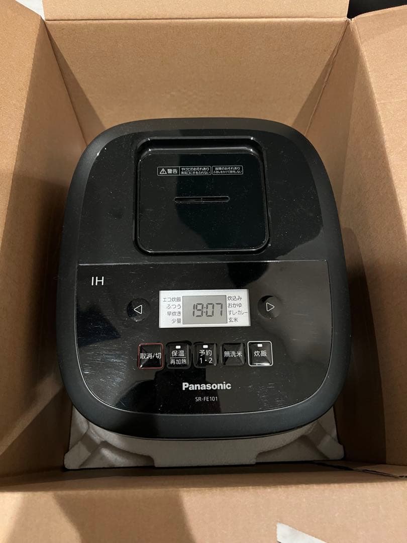 K Panasonic SR-FE101 IH炊飯器 ブラック