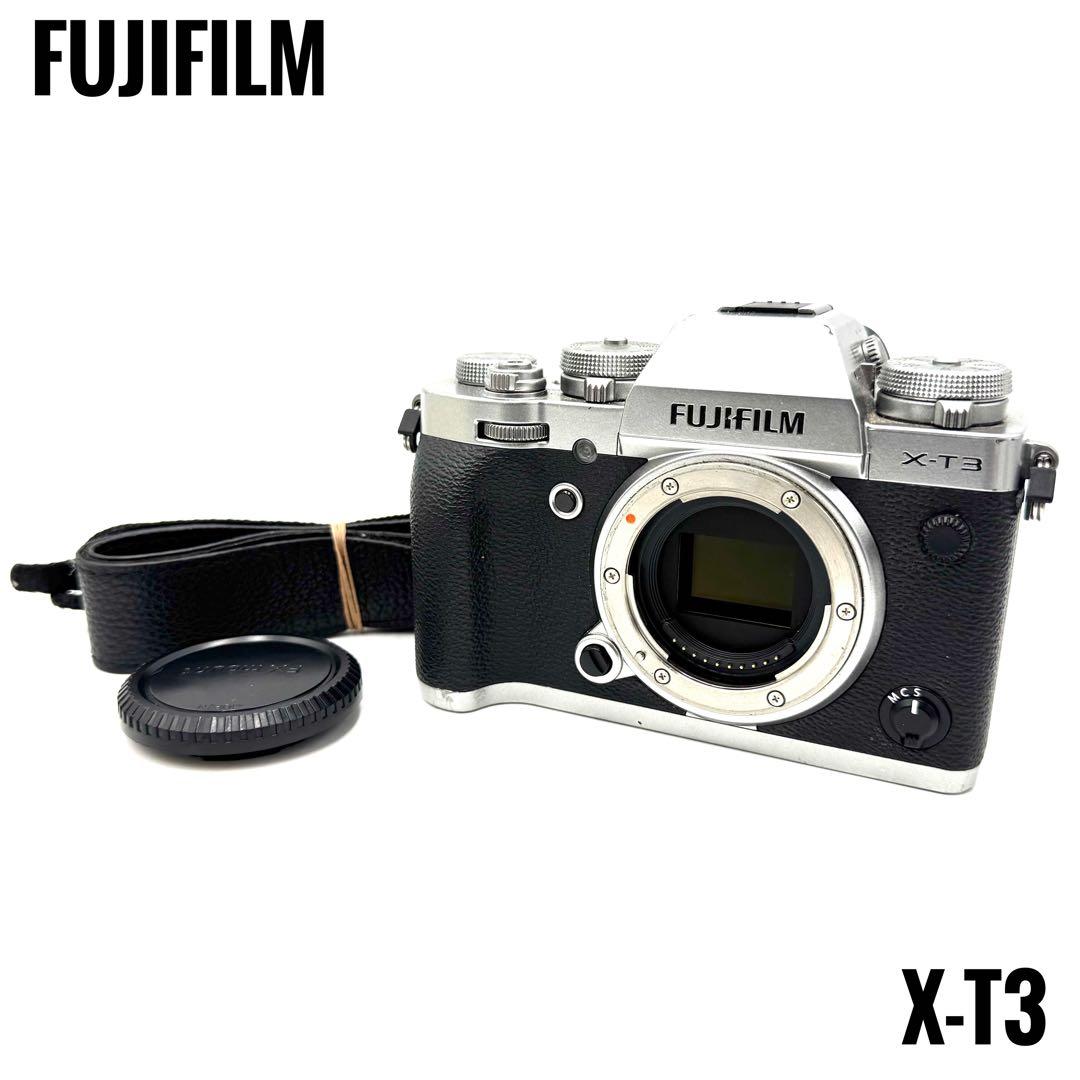動作良好 FUJIFILM X-T3 富士フィルム ミラーレス一眼 シルバー