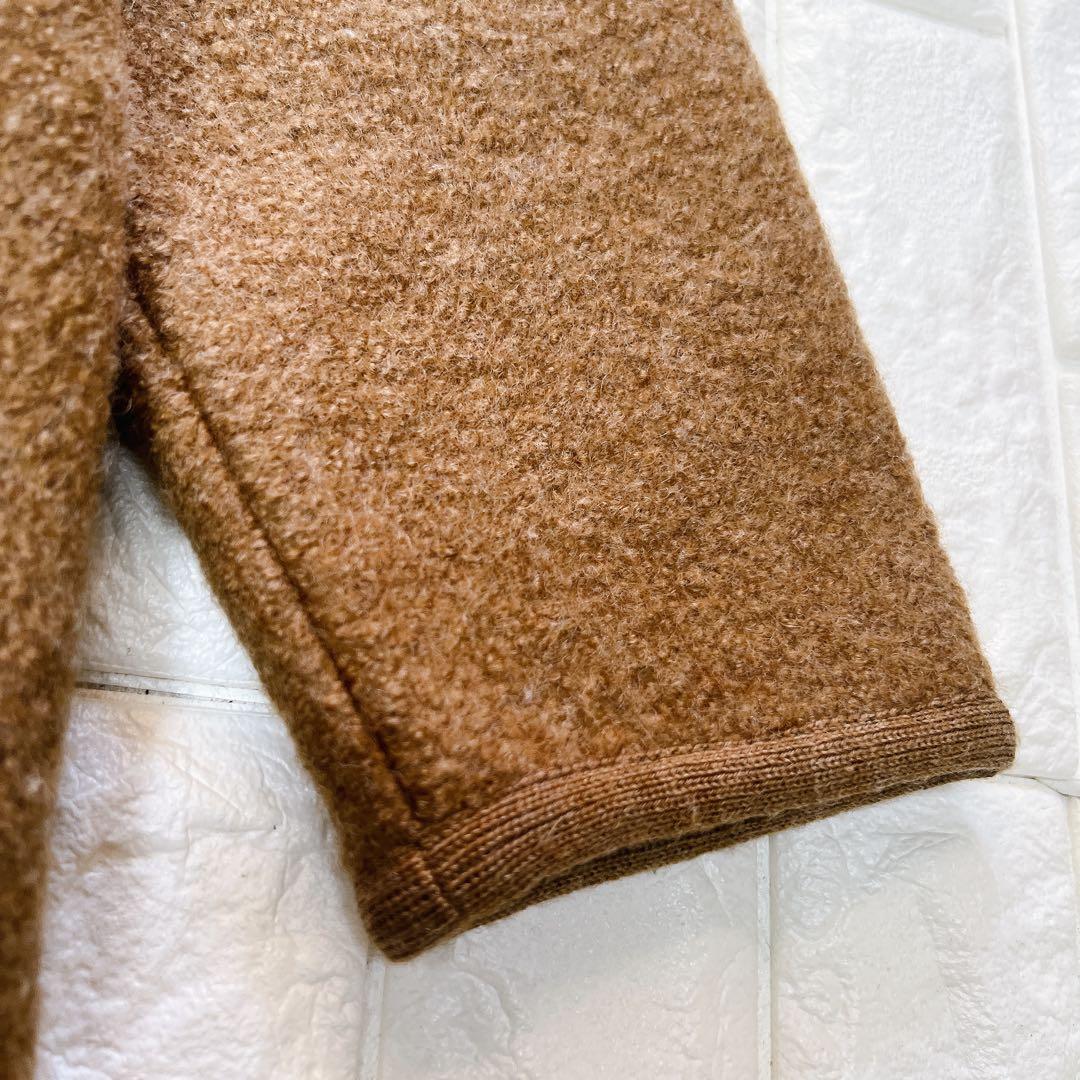 マドモアゼルノンノン papas ウール ダッフルコート トグルロゴ