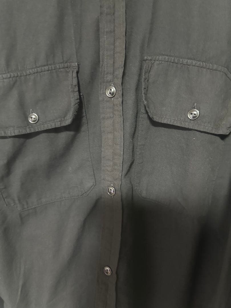 comoli 21ss ベタシャンCPOシャツ ブラック