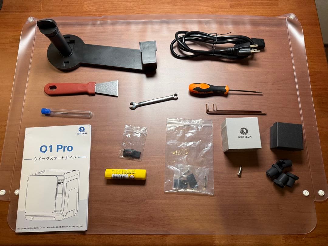 QIDI Q1 Pro 3Dプリンター 本体＋予備ノズル＋純正PLA＋付属品