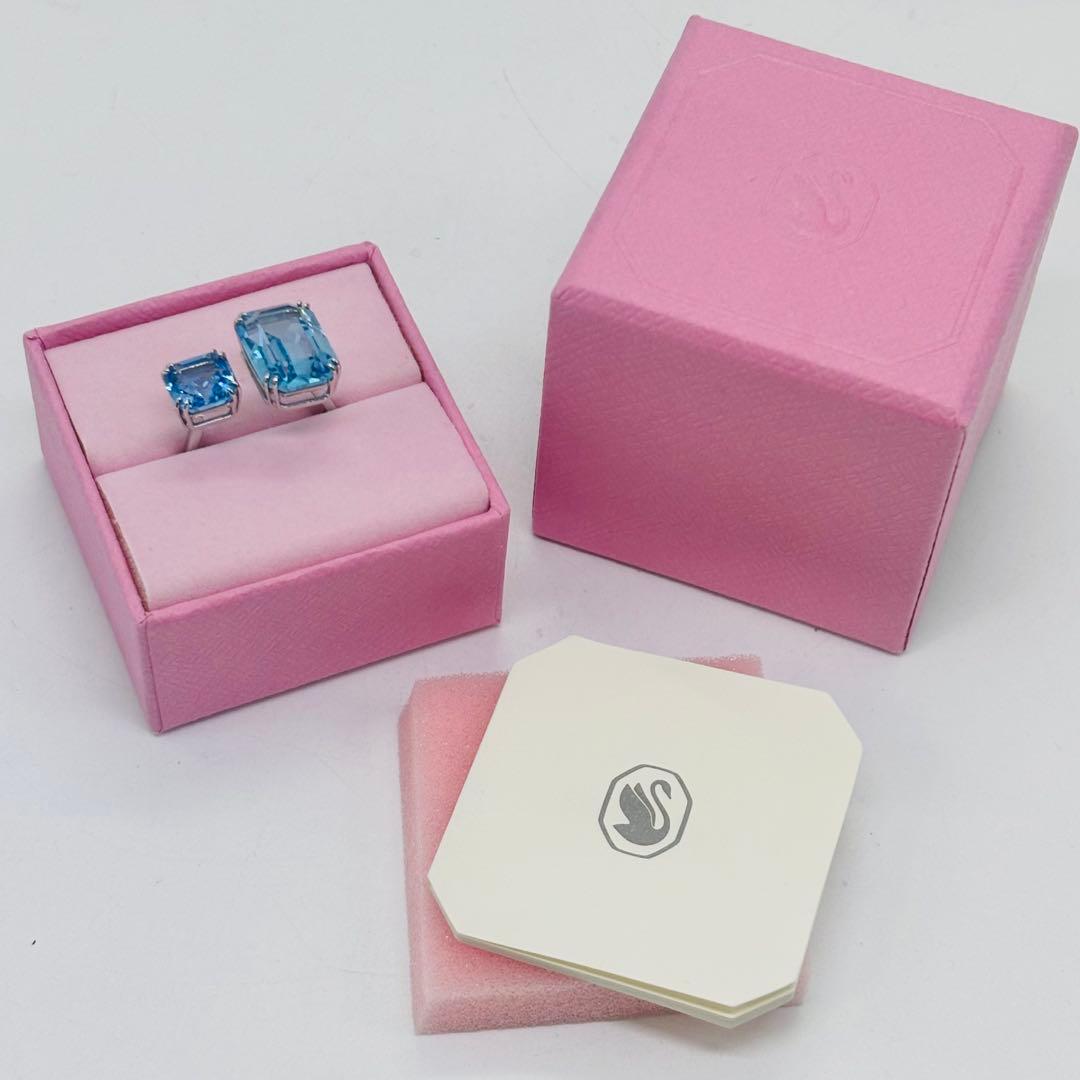 f*ｖ様 スワロフスキー Millenia オープンリング オクタゴンカット ブ