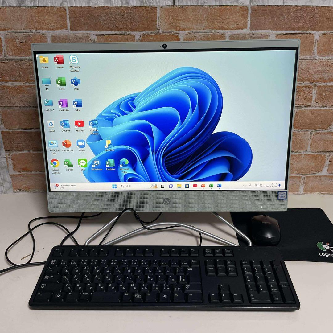 美品　HPデスクトップ タッチ PC メモリ8GB 第8世代　オフィス2024年