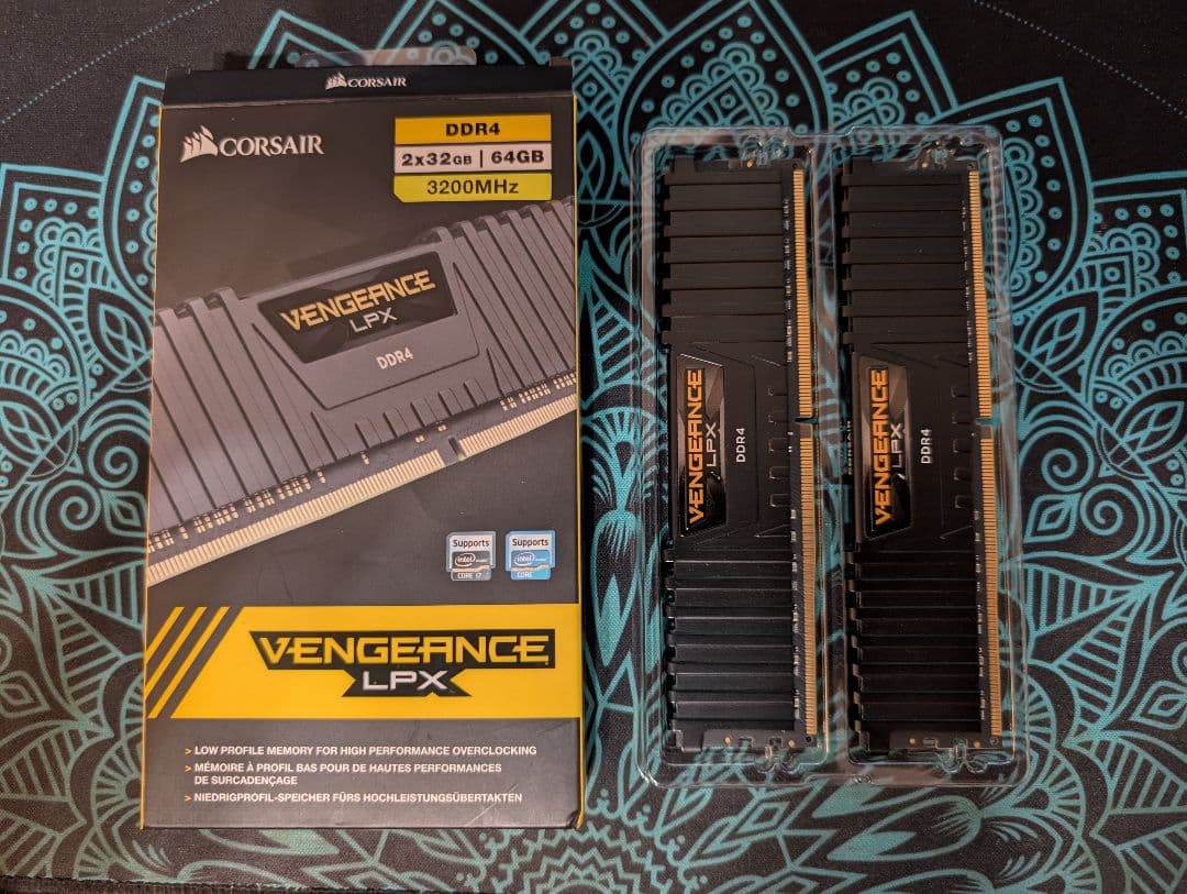 メモリー CORSAIR DDR4-3200 CL16 64GB (32GBx2)