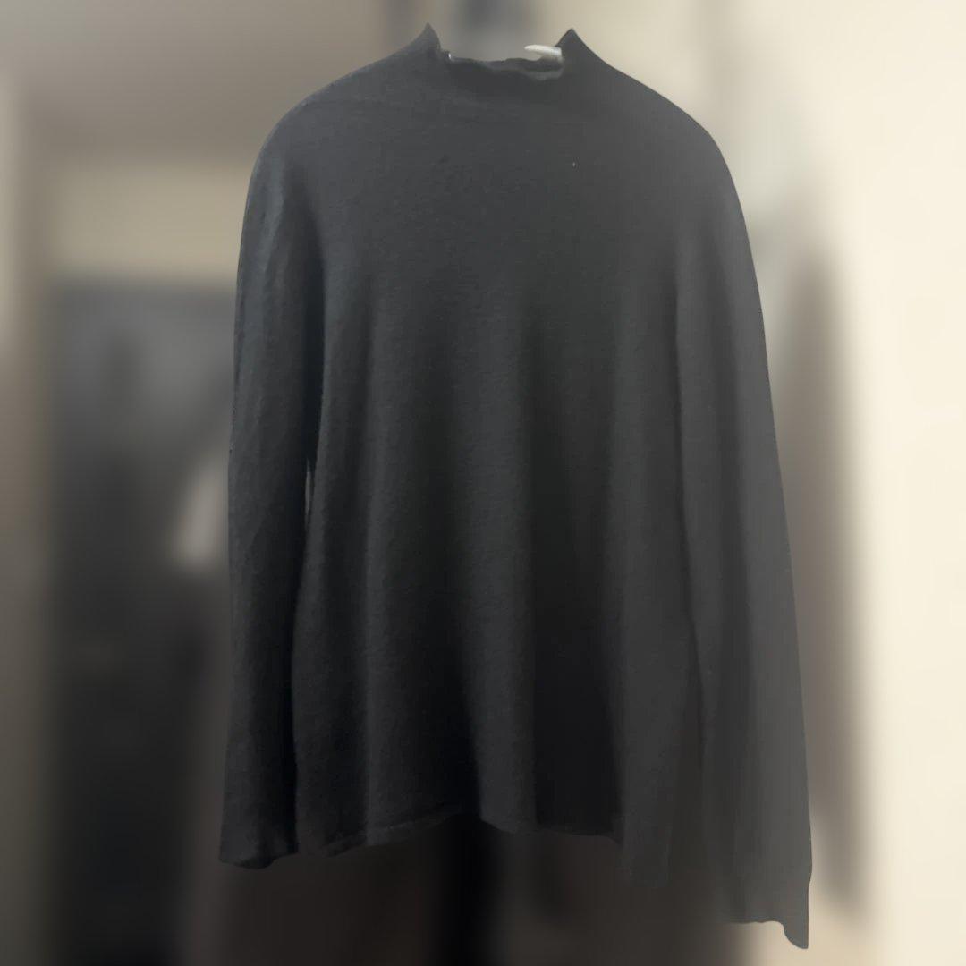 リックオウエンス　黒 ハイネック 長袖ニット