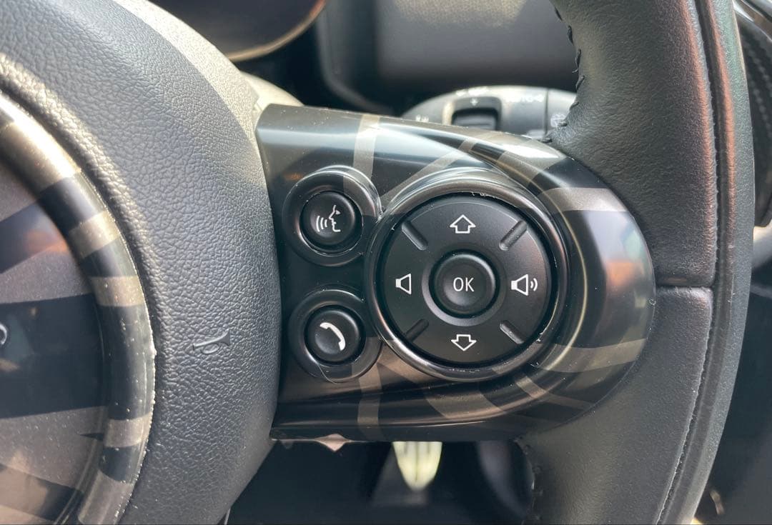 F系MINI ステアリングパネルカバーセット　ダークユニオンジャック　4点セット