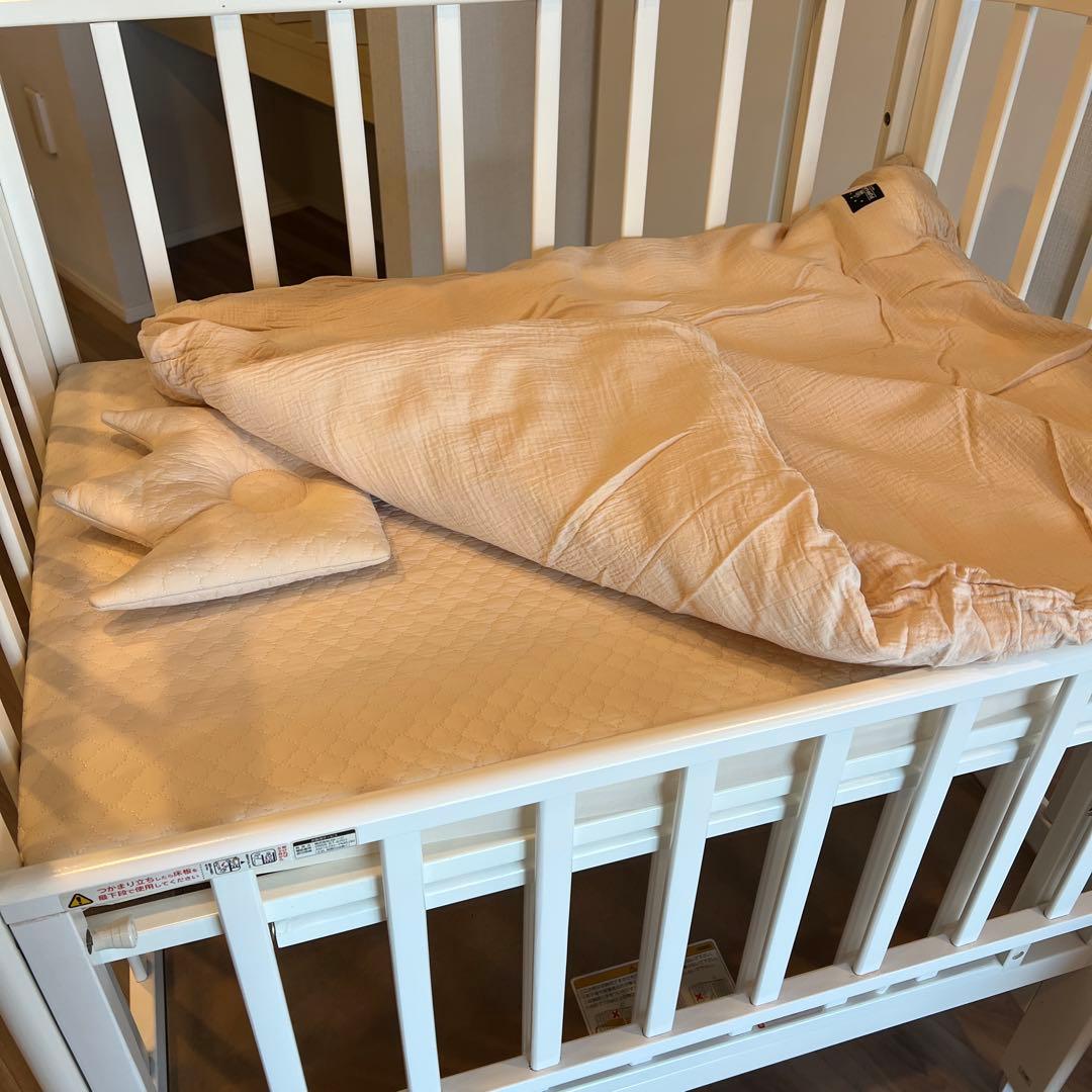 KATOJI ハイポジションベビーベット　ミニ　ホワイト