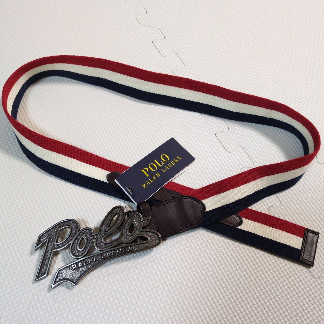 【やーです】Polo Ralph Lauren トリコロール ベルト
