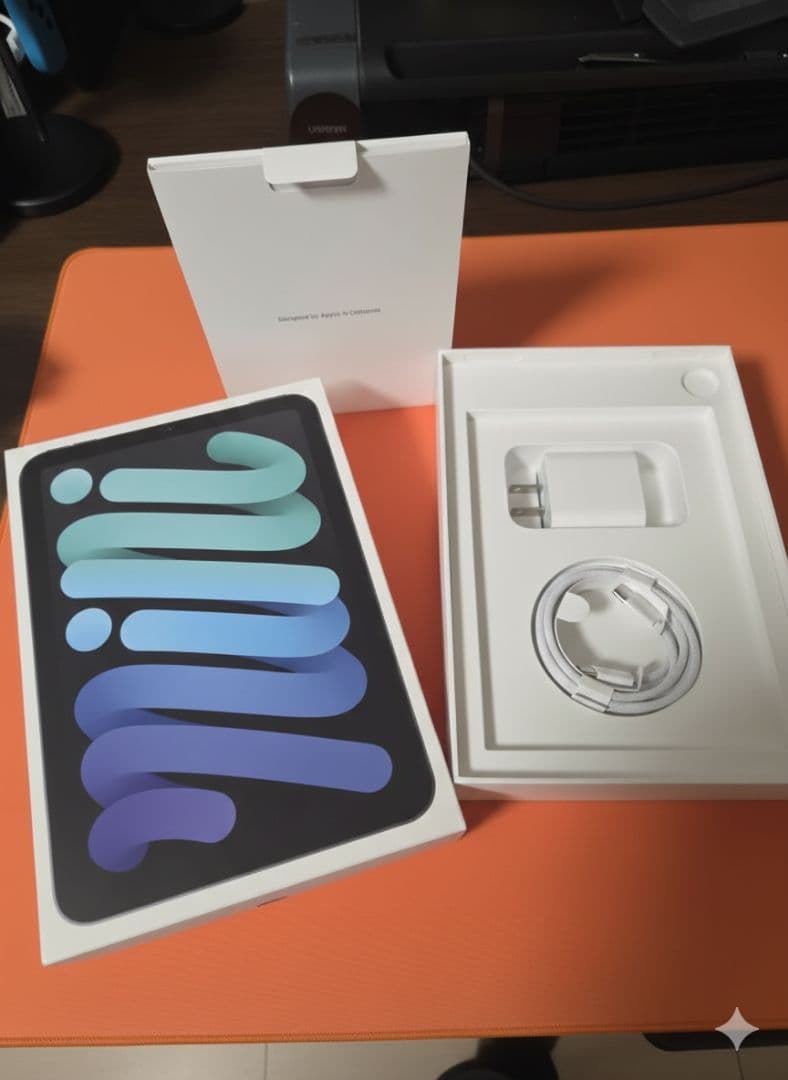 iPad mini 第7世代 A17 pro グレー 本体 極美品 保証残