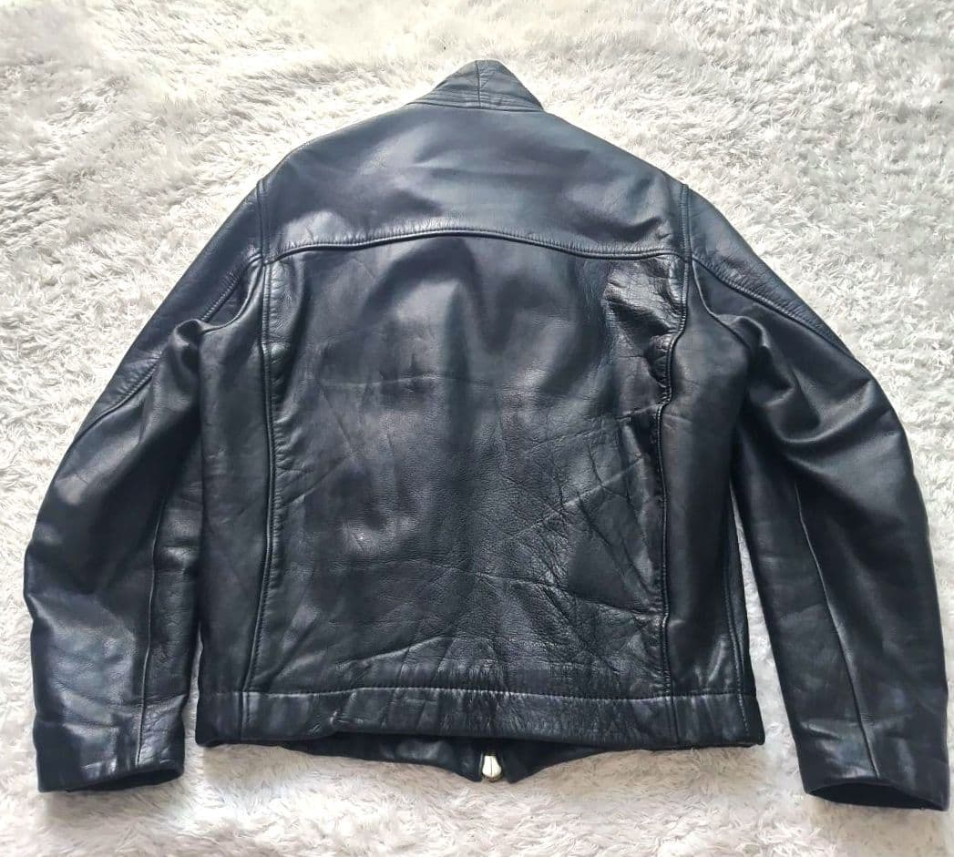 フランス軍 パイロット フライト ジャケット ブラック 52 レザー マルジェラ