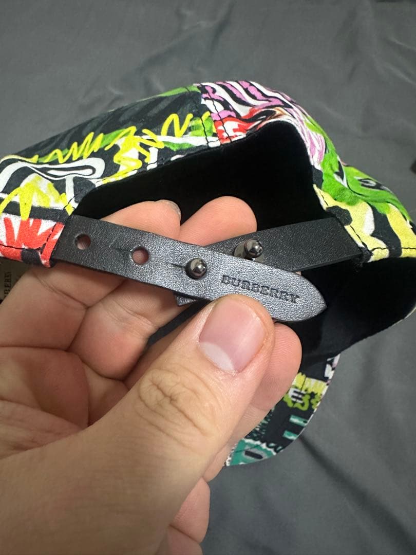 ら*ん様 BURBERRY カラフルベースボールキャップ M/L