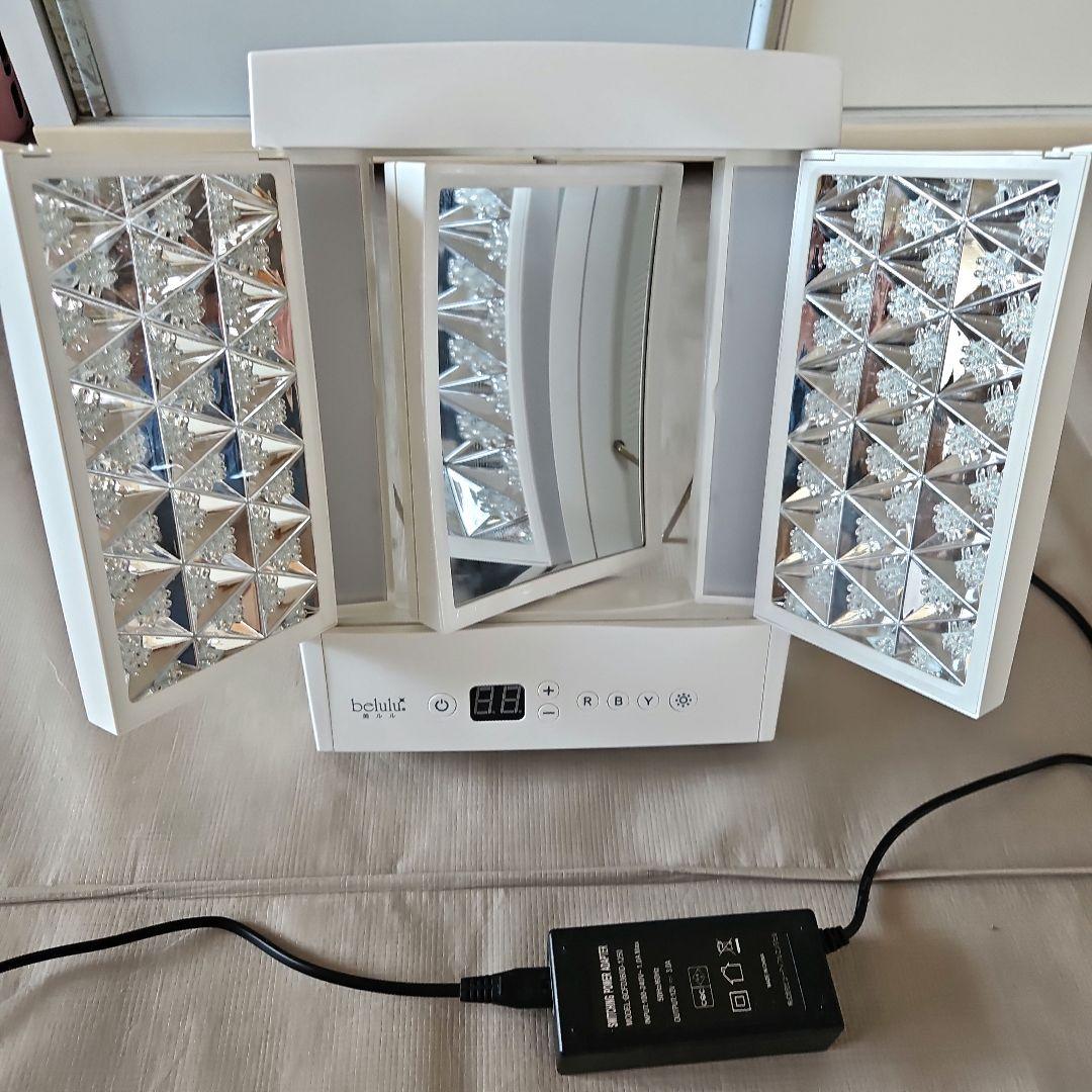 美ルルヒカリプラス《フォトフェイシャルLEDミラー》美品