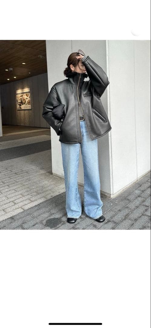 フェイクレザーボアブルゾン　ジャーナルスタンダード