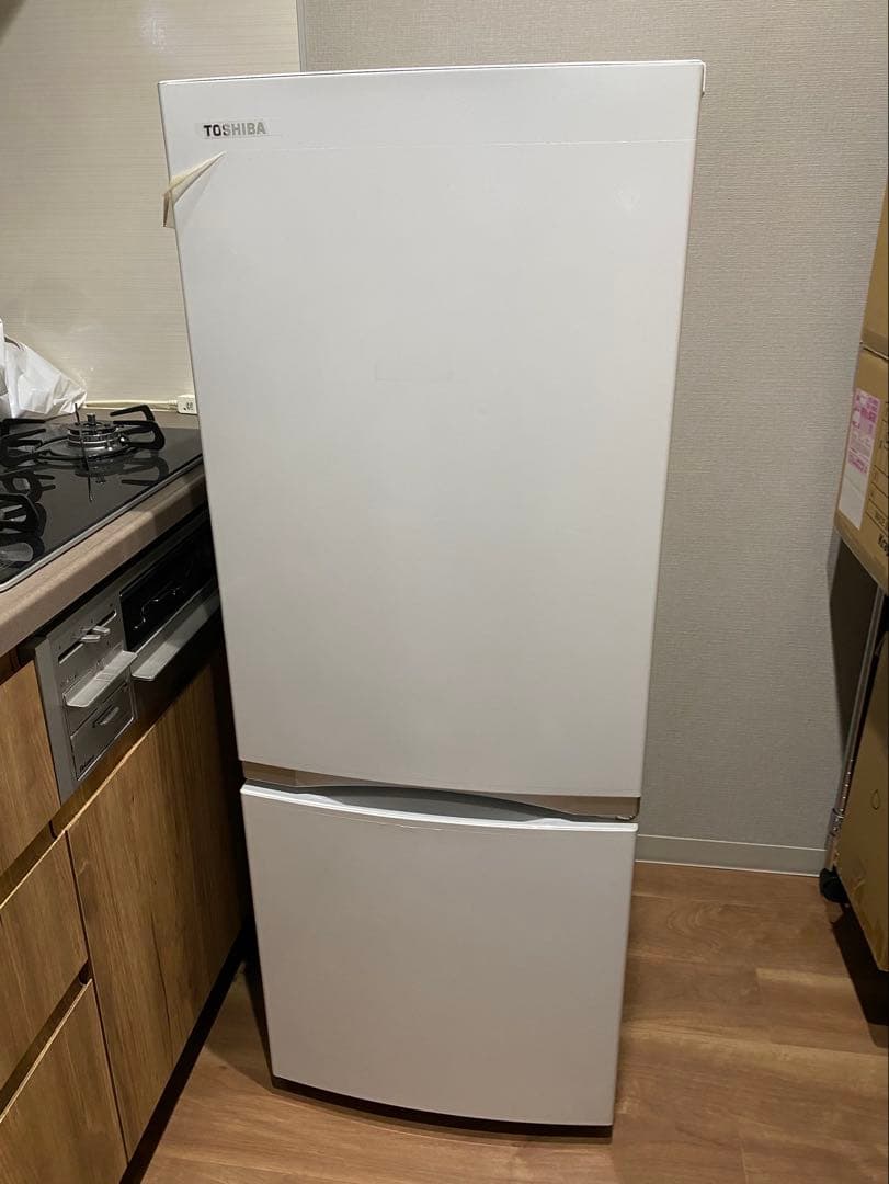 TOSHIBA 冷蔵庫 ホワイト 引き出し式冷凍庫
