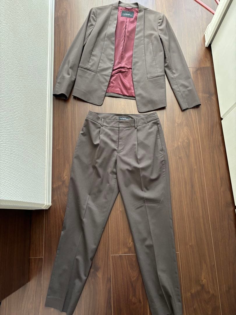 最終値下げ◆D ノーラペル ジャケット　セットアップ