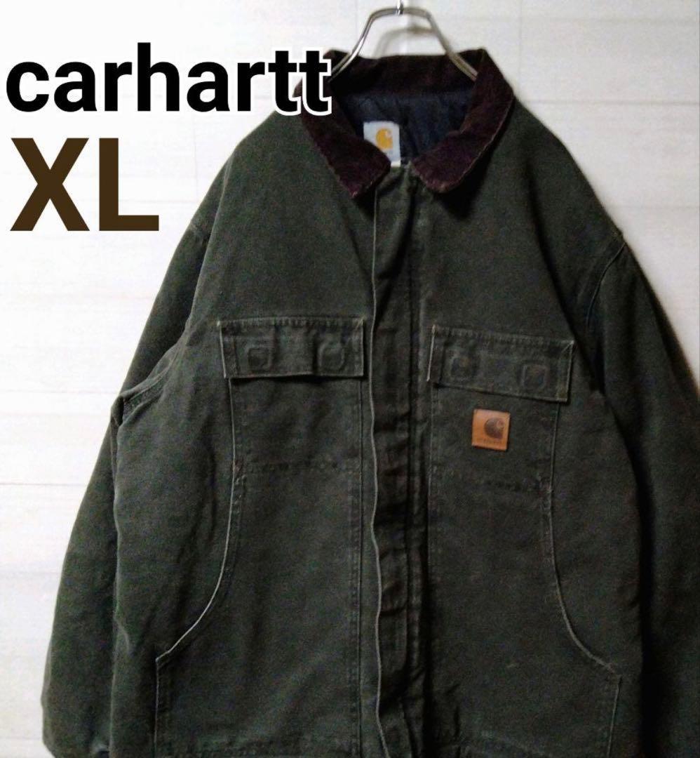 carhartt XL モスグリーン　トラディショナルジャケット