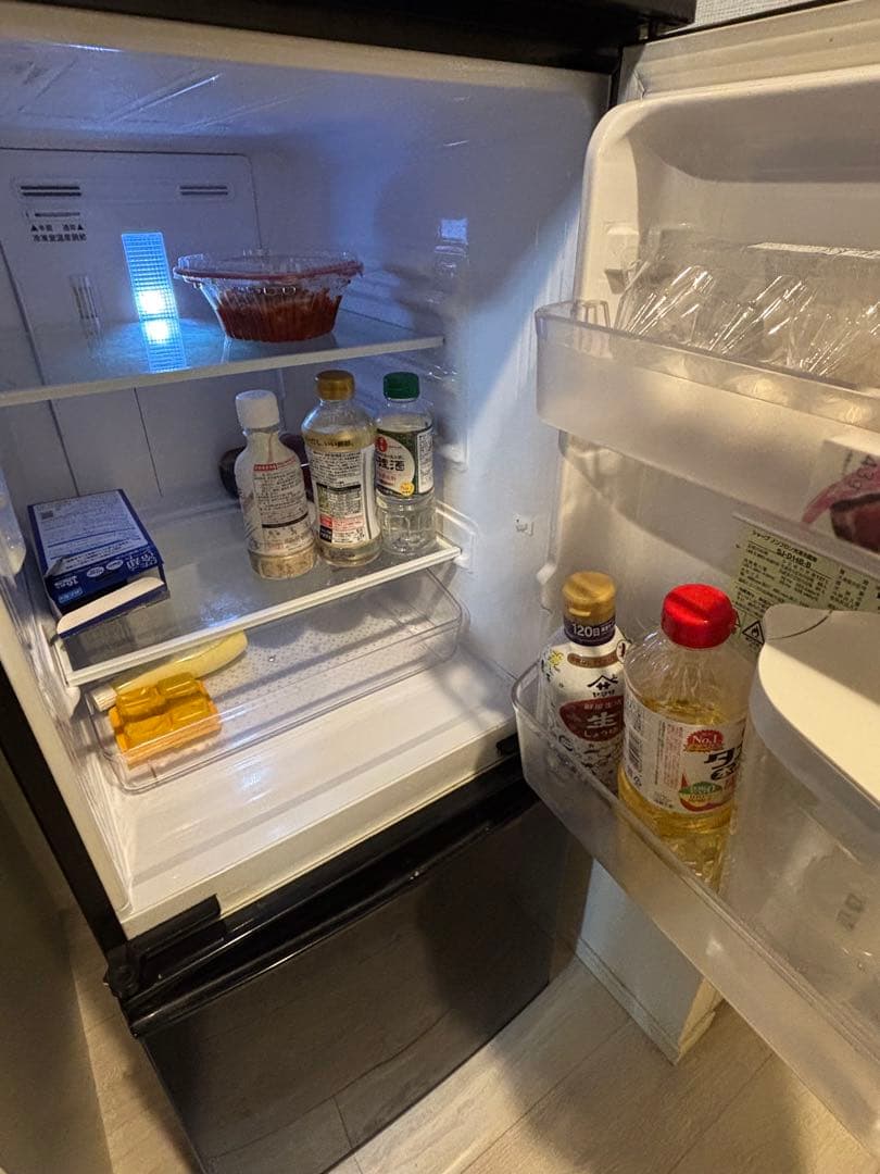 【トーマス】SHARP ブラック冷蔵庫 SJ-D14B 約140L